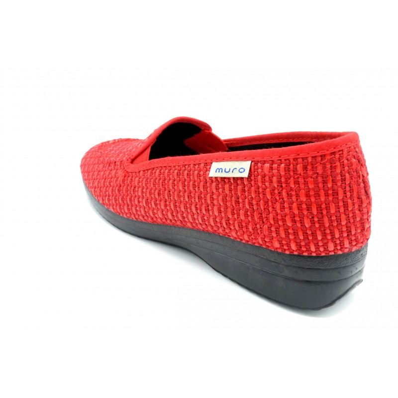 Muro 805 Rojo - Zapatilla de rafia