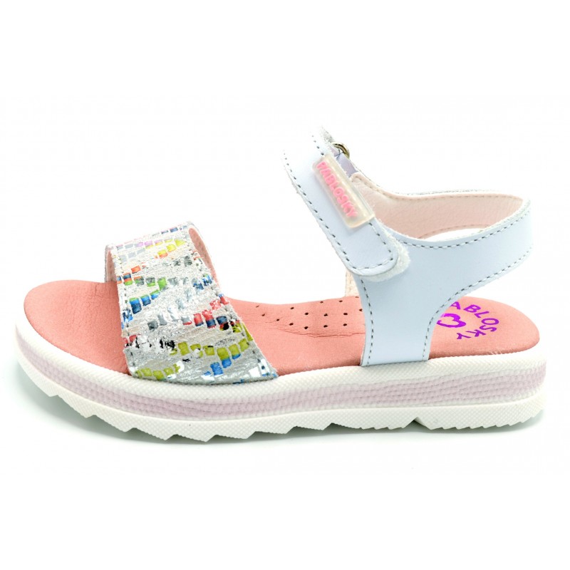 Pablosky 477500 Olimpo blanco - Sandalia de piel para niña - Hecha en España