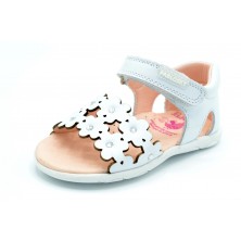 Pablosky 073300 blanco - Sandalia de piel para niña primeros pasos