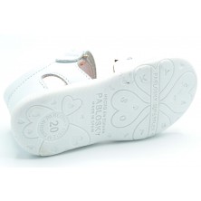 Pablosky 073300 blanco - Sandalia de piel para niña primeros pasos