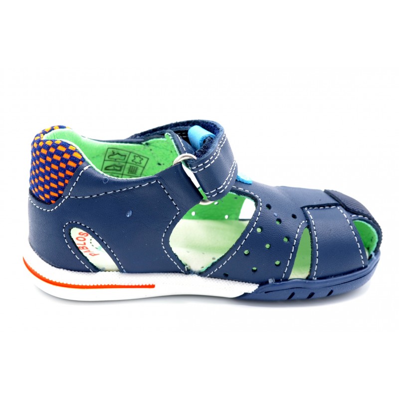 Pablosky 069622 Jungla atlantic - Sandalia de piel primeros pasos para niño