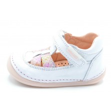 Pablosky 069005 Blanco/Rosa - Zapato primeros pasos para niña