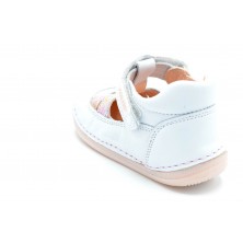 Pablosky 069005 Blanco/Rosa - Zapato primeros pasos para niña