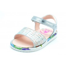 Pablosky 076850 Plata/multicolor - Sandalia de vestir para niña