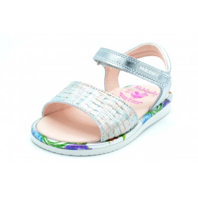 Pablosky 076850 Plata/multicolor - Sandalia de vestir para niña