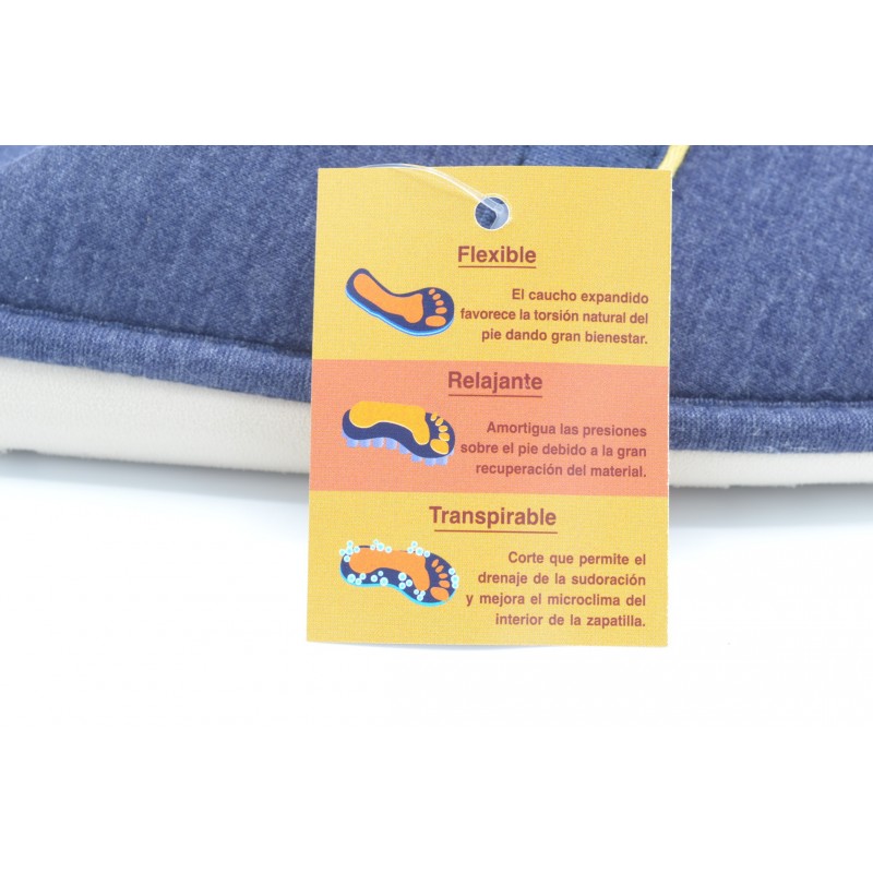 Niagara 682 Marino - Zapatilla de casa piso relax GOMUS