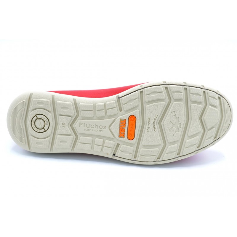 Fluchos NUI F0854 Rojo - Zapato sport de piel