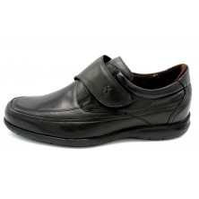Fluchos Luca 8782 Negro - Zapato de piel con cierre de velcro