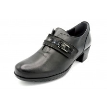Fluchos Charis F0587 Sugar Negro - Zapato abotinado de piel
