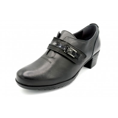 Fluchos Charis F0587 Sugar Negro - Zapato abotinado de piel