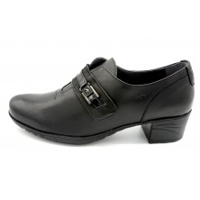 Fluchos Charis F0587 Sugar Negro - Zapato abotinado de piel
