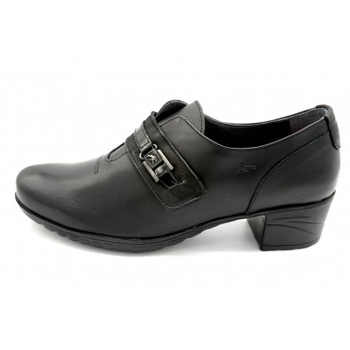 Fluchos Charis F0587 Sugar Negro - Zapato abotinado de piel