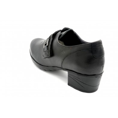 Fluchos Charis F0587 Sugar Negro - Zapato abotinado de piel
