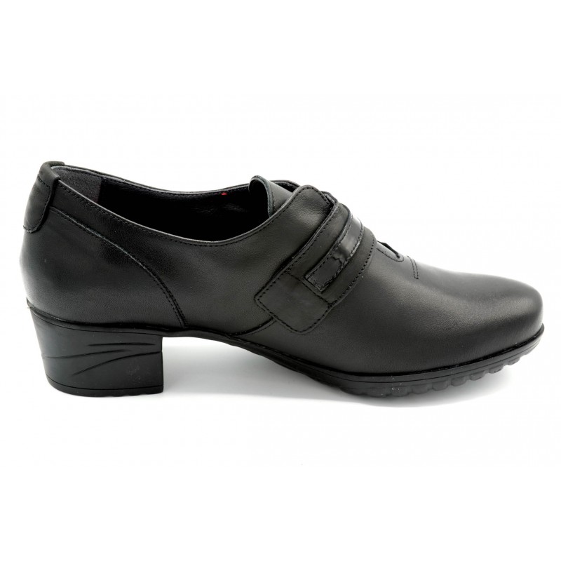 Fluchos Charis F0587 Sugar Negro - Zapato abotinado de piel
