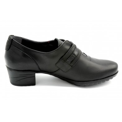 Fluchos Charis F0587 Sugar Negro - Zapato abotinado de piel