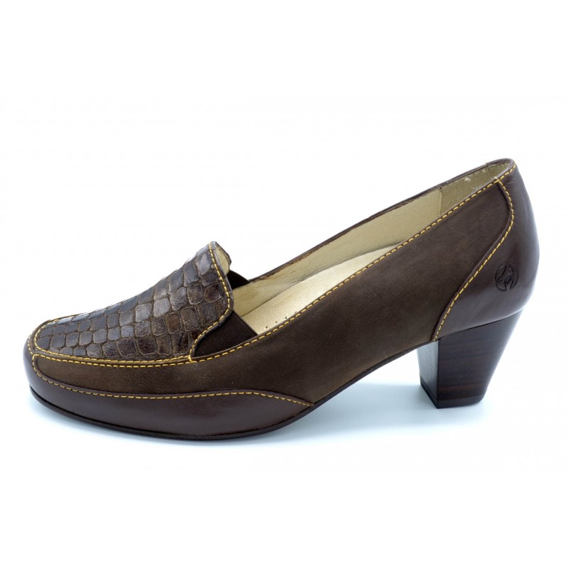 Drucker Calzapedic 29868 Marrón - Zapato de tacón con plantilla extraíble