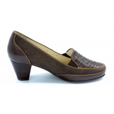 Drucker Calzapedic 29868 Marrón - Zapato de tacón con plantilla extraíble