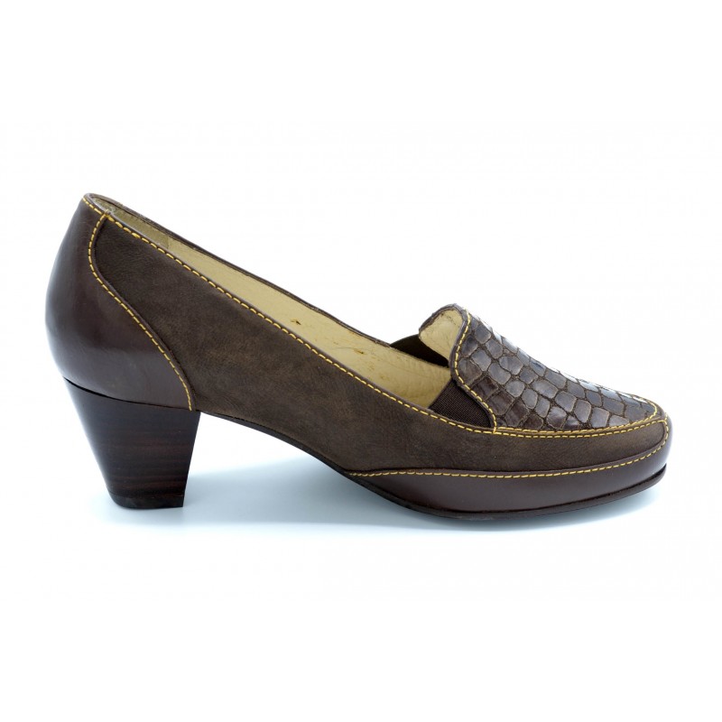 Drucker Calzapedic 29868 Marrón - Zapato de tacón con plantilla extraíble