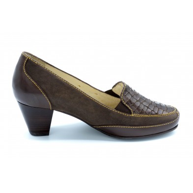 Drucker Calzapedic 29868 Marrón - Zapato de tacón con plantilla extraíble