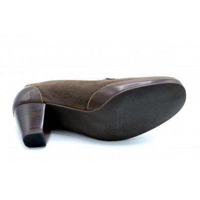 Drucker Calzapedic 29868 Marrón - Zapato de tacón con plantilla extraíble