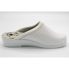 D´Kel Blanco - Zueco de piel