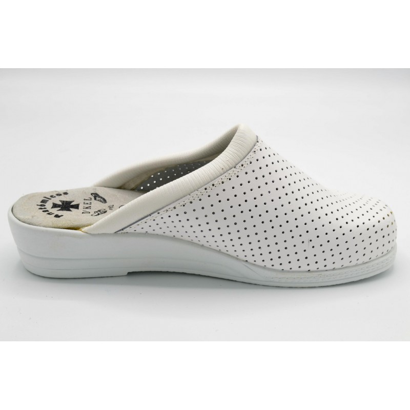 D´Kel Blanco - Zueco de piel