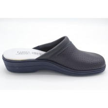 Percla 798 Marino - Zueco de piel para trabajo