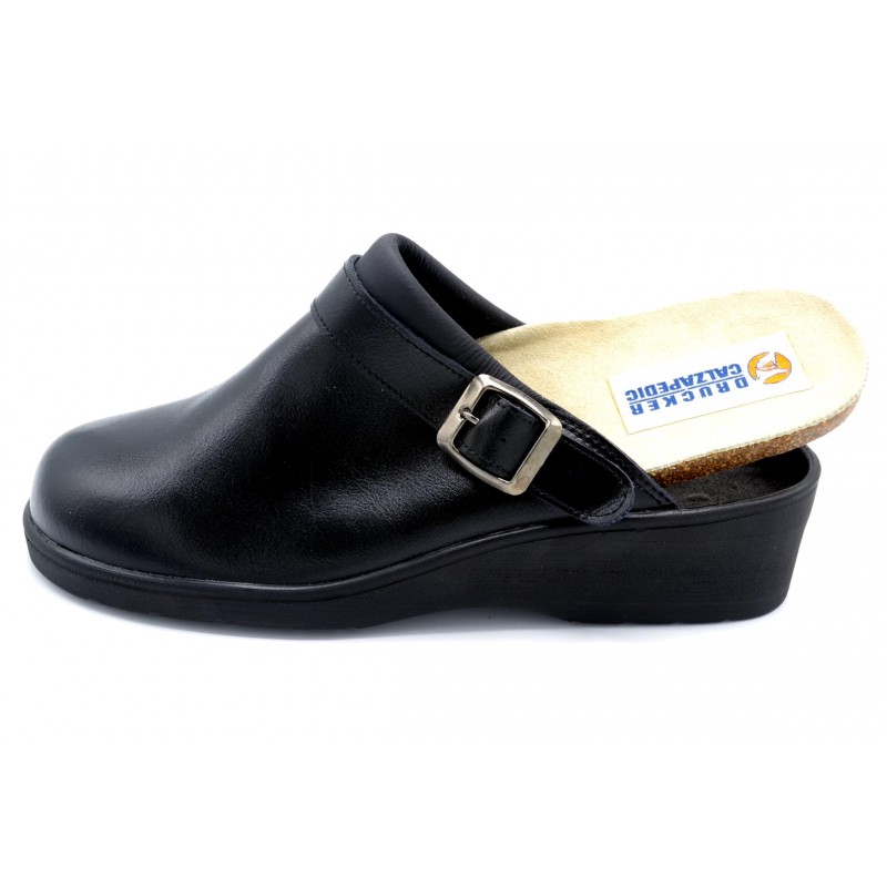 Drucker Calzapedic 631 - Zueco de piel con plantilla extraíble