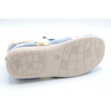 Muro 9617 Azul - Botita de paño