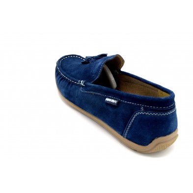 Sweden Kle Enzo marino - Mocasín de piel para hombre