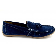 Sweden Kle Enzo marino - Mocasín de piel para hombre