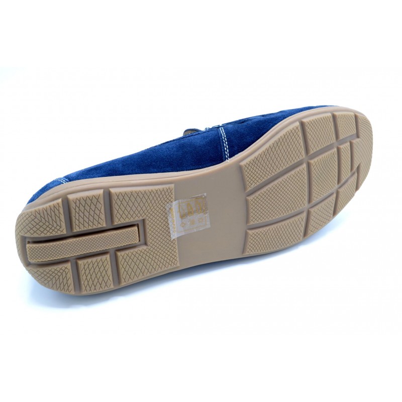 Sweden Kle Enzo marino - Mocasín de piel para hombre