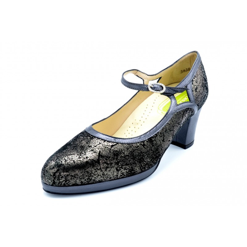 Drucker 25357 Níquel - Zapato de tacón con plantilla extraíble Drucker 25357 Níquel - Zapato de tacón con plantilla extraíble