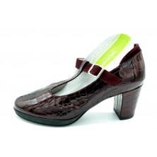 Drucker 25657 Burdeos - Zapato de tacón plantilla extraíble
