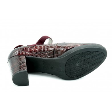 Drucker 25657 Burdeos - Zapato de tacón plantilla extraíble