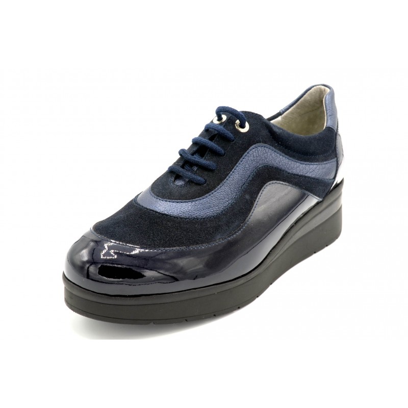 Drucker Charol Cordones - Zapato de piel plantilla extraíble