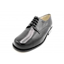 Drucker 25775 Negro - Zapato de piel con plantilla extraíble