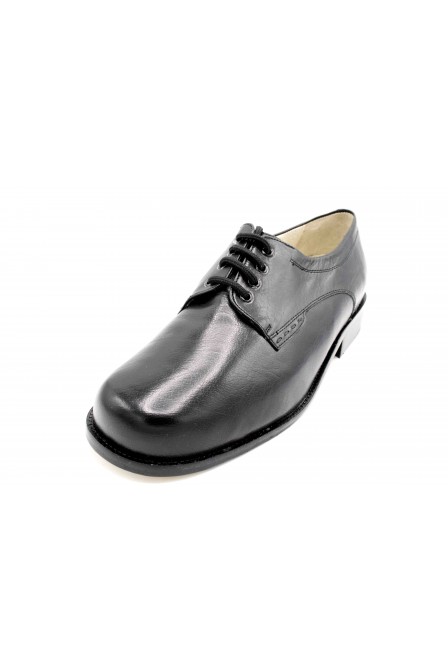 Drucker 25775 Negro - Zapato de piel con plantilla extraíble
