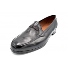 Paco Cantos 16 Negro - Zapato de vestir con suela de cuero