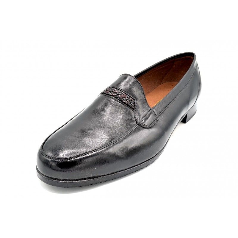 Paco Cantos 16 Negro - Zapato de vestir con suela de cuero