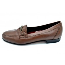 Paco Cantos 1465 líbano - Mocasín de piel con suela de cuero