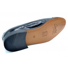 Paco Cantos 1489 negro - Zapato de piel con suela de cuero