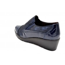 Popcorn 2073G Marino - Zapato de cuña