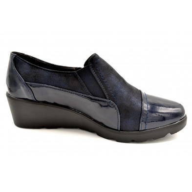 Popcorn 2073G Marino - Zapato de cuña