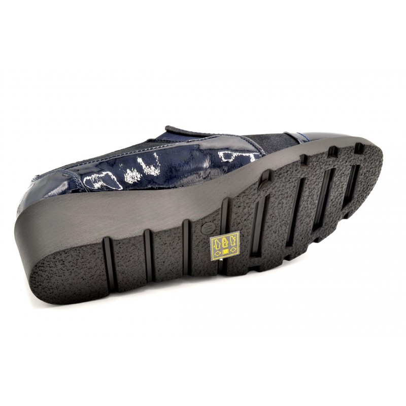 Popcorn 2073G Marino - Zapato de cuña
