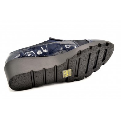 Popcorn 2073G Marino - Zapato de cuña