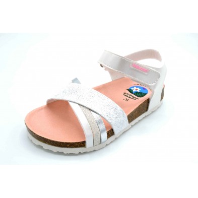 Pablosky 483800 Champion blanco - Sandalia bio para niña