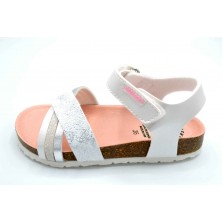 Pablosky 483800 Champion blanco - Sandalia bio para niña