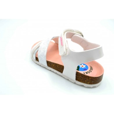 Pablosky 483800 Champion blanco - Sandalia bio para niña