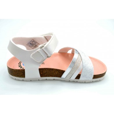 Pablosky 483800 Champion blanco - Sandalia bio para niña